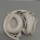 Botesty Sound Headphones Wired with Microphone, Over Ear Foldable 3.5mm Plug-in Headphones Corded with 4.9ft Tangle-Free Nylon Cord for Tablet, Laptop, MP3/4, School, Airplane Travel (Beige)