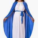 Morph Virgin Mary Costume For Kids, Virgin Mary Costume For Girls, Mary Costume For Children, Religious Dress Up, Size Large
