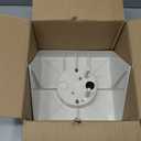 Fan Mounting Box, Ceiling Fan Mounting Bracket, Ceiling Fan Mounting Box, Ceiling Fan Mounting Kit, Fan Mounting Bracket, Fits cathedral Ceiling Angles of 80 or Up, White,1-Pack
