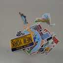 Xuhal 12 Pcs New York Fridge Magnet USA Cities Magnetic Refrigerator Stickers Souvenirs Gifts for Refrigerator Home Decoration