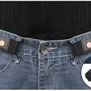 XZQTIVE No Buckle Invisible Elastic Stretch Belt for Men/Women Fits waist 24-50in Father Day Gift (2 Pack Black&brown)