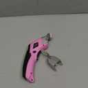 VLOXO Cordless Electric Scissors with 2 Blades Rechargeable Powerful Shears Cutting Tool for Fabric Cardboard Carpet Leather Felt with Charger & Storage Box-Pink