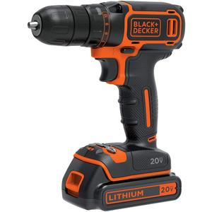 BLACK+DECKER 20V MAX Cordless Drill/Driver Kit with ‎Battery, Charger, and Double Ended Bit (BDCDD120C)