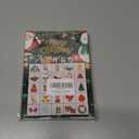 2 x Zodvery Christmas Bingo Cards, Christmas Bingo Game, for New Year Christmas Party Games Favors Supplies, Group Game - 24 Players/ 11shengdan