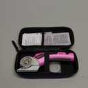 Cardboard Cutter Electric - Width 1.3inch, Length 9.06inch - Rechargeable Cardboard Scissors Suitable for Parper, Box, Leather, Fabric, Carpet, Plastic Blister - Safety Lock and Led Light (pink)