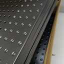 EVERHANGER Metal Pegboard Panels 24" x 12", Heavy Duty Steel Peg Boards for Garage, Pegboard Wall Organizer for Tool Storage and Organization, Black, 6 Pack
