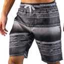 Kanu Surf Mens Barracuda Swim Trunks (Regular & Extended Sizes) (2X, Mileage Black)