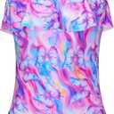 Girls Swimsuit One Piece Ruffles Bathing Suit Kids' Swimwear Quick Dry Summer Beach for 2-14Y