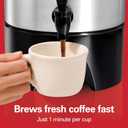 Hamilton Beach 45 Cup Coffee Urn and Hot Beverage Dispenser, Silver (EXP 12/01/26)