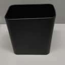 TIPGO Small Metal Trash Can, 2.1 Gallon Slim Trash Can for Bathroom, Wastebasket Garbage Bin for Bedroom, Office, Kitchen, Under Sink (Matte Black)