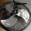 Comfort Zone 18-Inch High-Velocity Industrial Floor Fan, Heavy-Duty 3-Speed Metal Shop Fan with 180 Adjustable Tilt & Carry Handle, Quiet Vibration-Free Cooling for Garage, Workshop, & Home