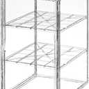 BOHOIDEE Extra Large 19.7"X14.6"X11.6" Acrylic Display Case with 2 Division Boards, Clear Organizer Box Plastic Holder with Magnetic Door for Handbags, Purses, Boots, Figures