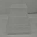 Geetery 4 Pcs Acrylic Cube Acrylic Display Box Pedestal Figure Display Shelf with Hollow Bottom Cube Stand Nesting Plastic Risers for Table(Clear)