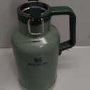 Stanley Classic Easy-Pour Growler 64 oz | Keeps Beer Cold or Coffee Hot | Leakproof Steel Lined Lid and Easy to Carry Handle | Insulated Stainless Steel | BPA-Free | Green