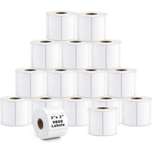 9800 Pcs 3"x2" Direct Thermal Labels, 14 Rolls, 700 Labels/Roll