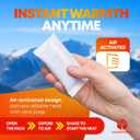 Hand Warmers Disposable 50 Pairs (100 Warmers) 11+ Hour Air-Activated Hot Hands Hand Warmers Bulk Pack - TSA Approved Pocket & Glove Warmers, EXP 08/2028