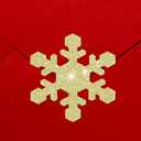 Pajean 240 Pcs Gold Snowflake Christmas Envelope Seal Stickers Glitter Snowflake Envelope Seals Decals Self Adhesive Holiday Invitation Mail Label for Winter Xmas Card Box Craft Gift Present Decor