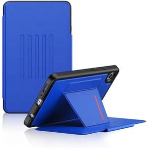 BLOSOMEET Case for Samsung Galaxy Tab A9 8.7'' SM-X110/ X115/ X117 with Magnetic Stand, Galaxy Tab A9 Cover with Card Slot, Blue