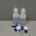 Plastic Spray Bottle, Empty Spray Bottles (2 Pack 24 Oz), All-Purpose Sprayer for Cleaning Solutions, Hair Spray, Bleach, Planting, BBQ, Mist & Stream Water Spraying Bottle with Adjustable Nozzle