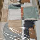 LHIUEM Large Abstract Color Block Framed Canvas Wall Art Set,Colorful Brush Stroke Shapes Wall Decor,Watercolor Pastel Minimalist Artwork for Living Room,Bedroom,Dining Room,Office -16"x24"x3