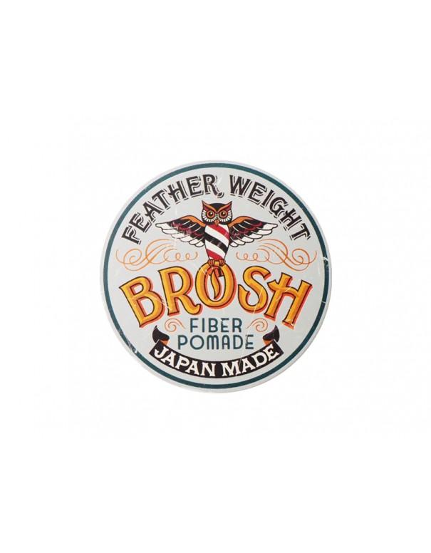 BROSH Feather Weight Fiber Pomade with Flexible Hold & Matte Texture, Weightless WaterBased Hair Styling Clay for Men, 4 Oz