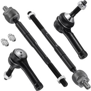 4PCS ES800222 EV800776 Inner and Front Outer Tie Rod End kit Compatible with Ford Flex 2009-2016,Compatible with FORD FLEX 2010-2012, Compatible with FORD TAURUS 2010-2017