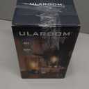 ULAROOM Cordless Lamp Rechargeable Battery Operated lamp, Glass Table Lamp Remote Control - Dimmable Brightness Touch Wireless Bedside Lamp for Bedroom Kitchen Dining Home Living Room Decor Green, Lightbulb Not Included