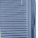 American Tourister Stratum 3.0 Large 28-Inch Spinner, Airline Approved, Durable Hardside Luggage, Expands 1.5", RightHeight Adjustable Handle, Elemental Blue, Large - Checked