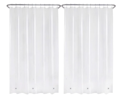 Liba Extra Heavy Weight 8G PEVA Shower Liner, Frosted 72" x 72"