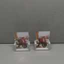 PETAFLOP 4x6 Picture Frame 2 Pack, Double Sided Glass Photo Frames 4 by 6 U-Shaped Blue Menu Holder Sign Card Stand for Desktop or Tabletop