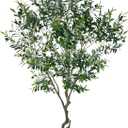 Artificial Tree Faux Olive Tree 8ft(3198leaves) Tall Fake Olive Plant in Pot Fake Silk Tree Faux Plants Indoor