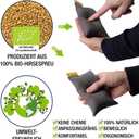 Mouse pad Wrist Rest - Ergonomic Palm Support Made of Organic Millet Chaff, Anti-tendonitis Problem for Computer Mouse, Relieve Wrists, Cushion Support in Gray