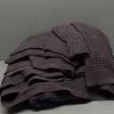 Bedsure Gentlesoft 100% Cotton Large Blanket Oversized King for Bed - Breathable Thick Waffle Weave Blanket for Summer, Couch Cover, Dark Grey, 120x94 inches