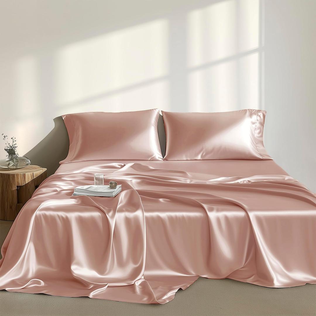 2 Pcs Sheets Dusty Pink Queen