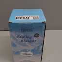 Topcee Cooling Blanket (90"x90"Queen Size) for Sweats Absorbs Heat to Keep Adults Cool on Warm Nights, Q-Max 0.5 for Hot Sleepers, Ultra-Cool Lightweight Blanket for Bed