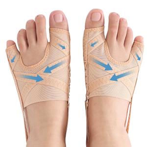 2 Pairs Bunion Corrector for Women Menbig Toe Straightener Big Pads Men Relief Cushions Hammer Splint Spacers Brace Separators Correction Hallux Valgus Sleeve Pain Socks Pinky Beige 2 P Small (Beige, S)