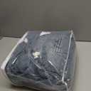 H.VERSAILTEX 100% Waterproof RV Dinette Cushion Covers Booth Set Stretch Camper Cushion Covers RV Replacement Seat Covers Anti-Slip Crizzle Pattern (2 Backrest & 2 Bench Covers, Stoneblue)