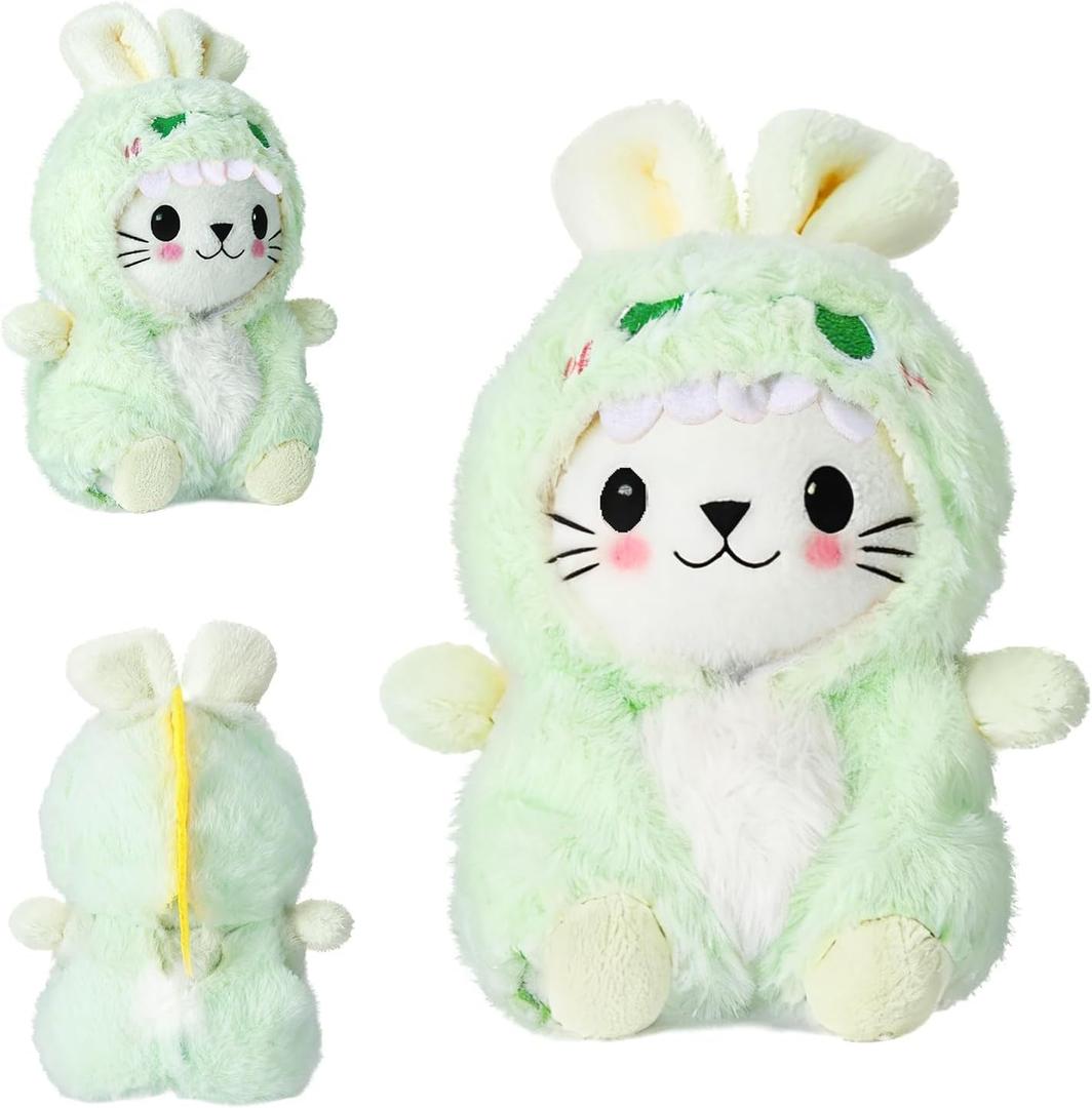 2 PCS Clothes for 17cm Doll Cloth, Dress up Animal Style Outfits with Tails, Boys and Girls Stylish Adorable Dolls Clothes Accessories (No Doll)(Dinosaur)