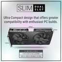 PNY NVIDIA GeForce RTX 5080 Slim Dual-Fan, Dual-Slot OC Graphics Card (16GB GDDR7, SFF-Ready, 256-bit, Boost Speed: 2730 MHz, PCIe 5.0, HDMI/DP 2.1, NVIDIA Blackwell Architecture, DLSS 4.5)