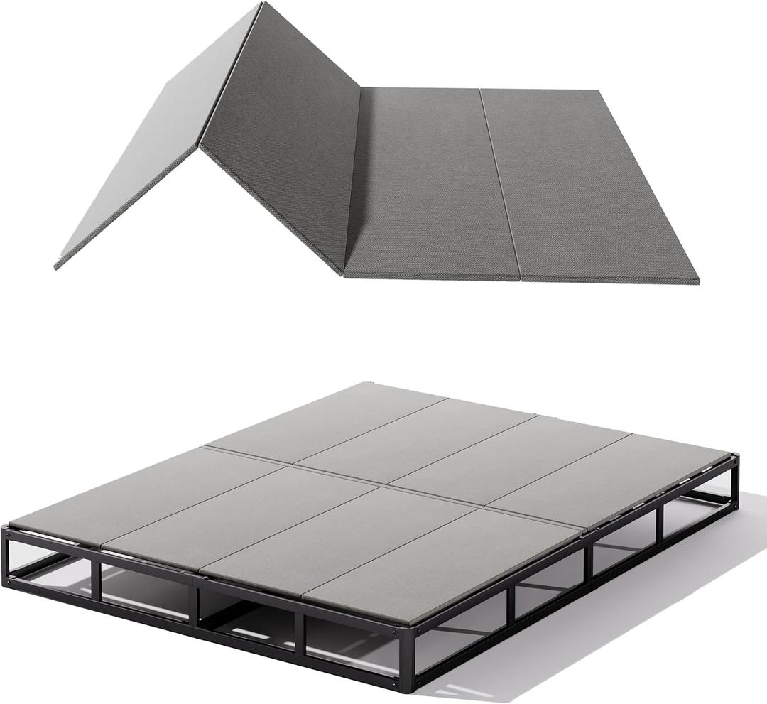 Bunkie Board King, Large Double Bed Support Under Mattress, Light and Thin/Breathable/Noise Minimizing Bunky Boards, Whole Bed Board Design (No Spacing), Low Profile Bed Board Bunkie Board King, Large Double Bed Support Under Mattress, Light and Thin/Breathable/Noise Minimizing Bunky Boards, Whole Bed Board Design (No Spacing), Low Profile Bed Board