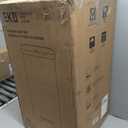 EKO Hudson Matte Stainless 75 Liter/20 Gallon Step Trash Can with Rear Trash Bag Storage Compartment