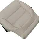 NLQR Front Driver Side Bottom Replacement Seat Cover Tan Perforated Microfiber Leather Compatible with Volkswagen Jetta 2011-2017