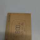 Geevon Small Travel Alarm Clock, Digital Alarm Clocks for Bedrooms Home Office, Battery Operated Desk Clock with 3 Inch Large Display, 2 Alarms, 5s Backlight, Snooze, Indoor Temperature, Black