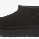 BEARPAW Women's Retro Super Shorty Boot | Women's Ankle Boot | Women's Slip On Boot | Comfortable Winter Boot, Black II 011 9