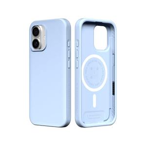RhinoShield Phone Case Compatible with MagSafe for iPhone 17 | SolidX - Reinforced Shock-Absorbing Protection, Minimal and Slim Design with Military Grade Drop Protection - Glacier Blue