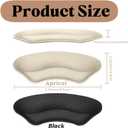 10 Pairs Heel Pads for Shoes-Heel Grips for Womens Men Shoes,Heel Pads Snugs Cushion for Shoe Too Big, Improved Shoe Fit and Comfort, Prevent Heel Slip and Blister-Pale Apricot+Black