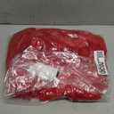 ANRODUO Pack of 2 Red Throw Pillow Covers Luxury Fluffy Pillows Faux Fur Decorative Pillows Plush Cushion Case Fuzzy Mongolian Merin Style for Bed Couch Sofa and Living Room Christmas Decor 18x18 Inch