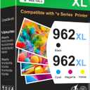 962XL Ink Cartridges Combo Pack Replacement Compatible for HP Ink 962 XL HP962XL HP962 Works with HP OfficeJet Pro 9010e 9012e 9014e 9015e 9018e 9019e 9020e 9022e 9025e 9028e Printers