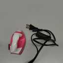 Honoson Mini Craft Iron Mini Heat Press Small Iron 3.93 x 2.36 x 2.76 in Portable Handy Tiny Flatiron with Charging Base Accessory for Fuse Bead Patch DIY Heat Transfer Vinyl(Pink)