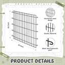 Tandefio 2 Pack Dog Crate Divider Panel for 36 Inch Crates - Adjustable Metal Pet Kennel Divider for Large, Medium & Small Dogs | Easy Installation & Secure Design (20.7 x 22.1 Inches)
